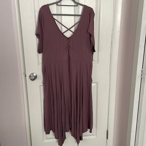 Torrid sz 3 mauve dress with pockets!